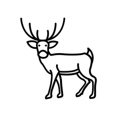 Deer icon. outline icon