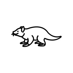 Tasmanian Devil icon. outline icon