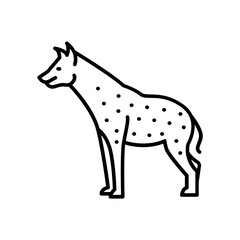Hyena icon. outline icon