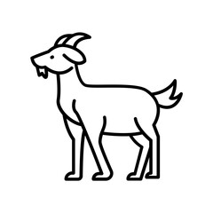 Goat icon. outline icon