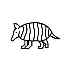 Armadillo icon. outline icon