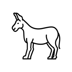 Donkey icon. outline icon