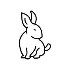 Rabbit icon. outline icon