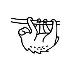 Sloth icon. outline icon