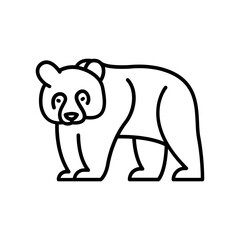 Panda icon. outline icon