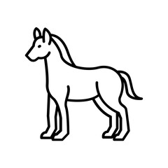 Horse icon. outline icon