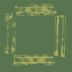 wood frame texture green background