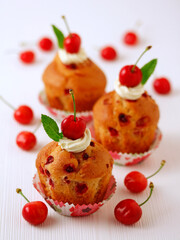Cherry muffins.