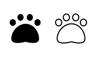 アニマル　手形　アイコン