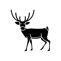 Deer icon. solid icon