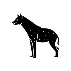 hyena icon. solid icon