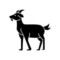 goat icon. solid icon