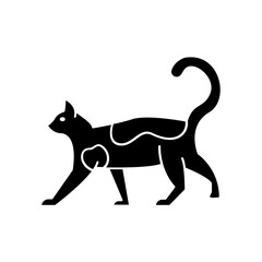 Cat icon. solid icon