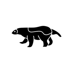 wolverine icon. solid icon