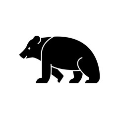 Bear icon. solid icon