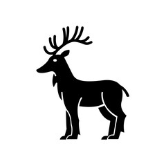 Elk icon. solid icon