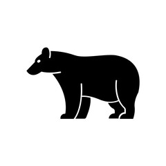 polar bear icon. solid icon