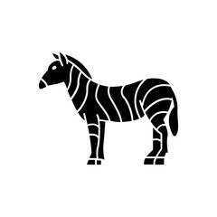 zebra icon. solid icon