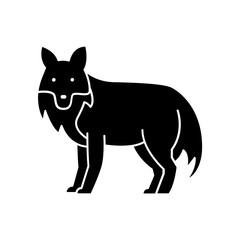 Fox icon. solid icon