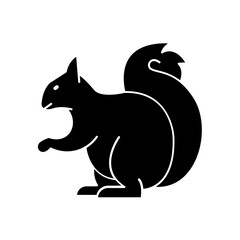squirrel icon. solid icon