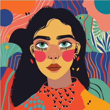 Creative portrait of the girl. 