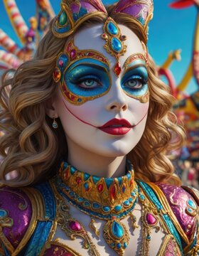 Masked Mystery: Capturing Ethereal Beauty in Carnaval