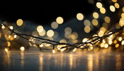 fairy lights overlay christmas new year lights string lights photoshop overlay bokeh png - obrazy, fototapety, plakaty