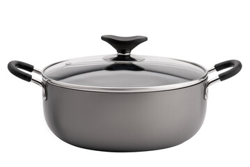  Non-stick sauce pan on white background