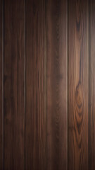 Vintage Woodgrain Elegance: Dark Textured Background with Retro Plank Wood. vertical 9:16 format. generative AI