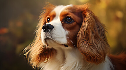 Cavalier King Charles Spaniel with a loving look