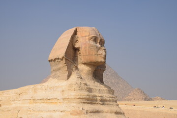 Fototapeta na wymiar Sphinx und Pyramiden von Giseh