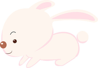 happy easter rabbits illustration