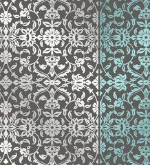 Obraz premium wedding card design, traditional paisley floral pattern , royal India 