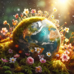 Obraz na płótnie Canvas international Earth Day concept
