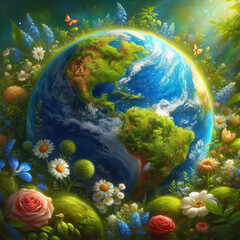 Fototapeta na wymiar international Earth Day concept