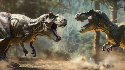 戦うティラノサウルスのイメージ03