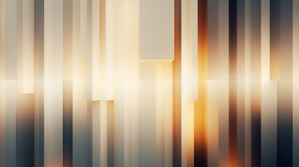 An amber-hued abstract art piece, emanating a warm golden light, adorns the textured wall in a...