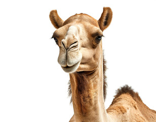 Obraz premium Dromedar isoliert auf weißen Hintergrund, Freisteller