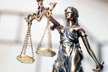 Fototapeta na wymiar Statue of Justice symbol, image of law understanding of law