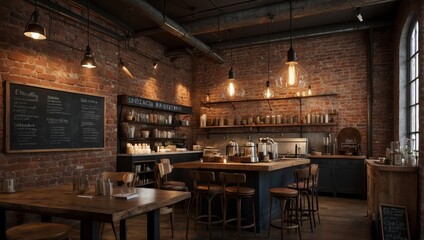 interior design of coffee shop