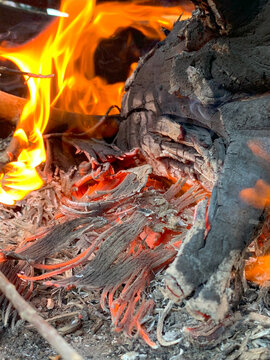 Photo close-up of bonfire
