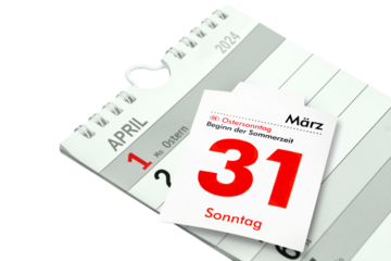 Deutscher Kalender 2024  Ostern 31. März und 1. April  Feiertage Ostersonntag und Ostermontag  Hintergrund transparent PNG cut out