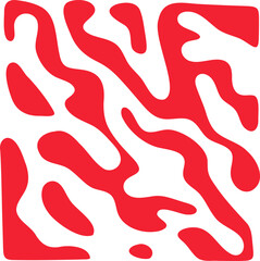 Fluid pattern illustration. Liquify abstract hand drawing design element