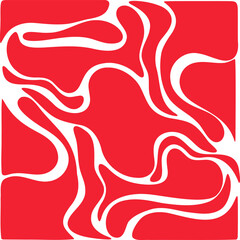 Fluid pattern illustration. Liquify abstract hand drawing design element