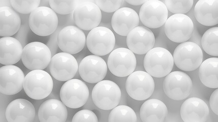 Background of white balloons