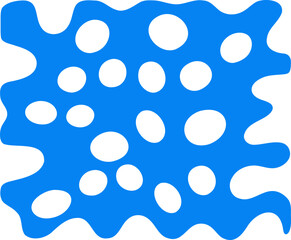 Fluid pattern illustration. Liquify abstract hand drawing design element