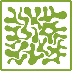 Fluid pattern illustration. Liquify abstract hand drawing design element