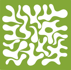 Fluid pattern illustration. Liquify abstract hand drawing design element