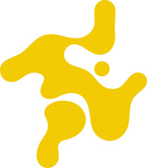 Fluid pattern illustration. Liquify abstract hand drawing design element