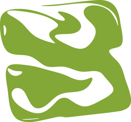 Fluid pattern illustration. Liquify abstract hand drawing design element